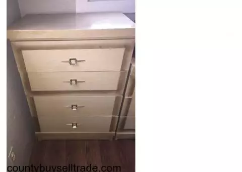 Two dresser, one regular and one with mirror